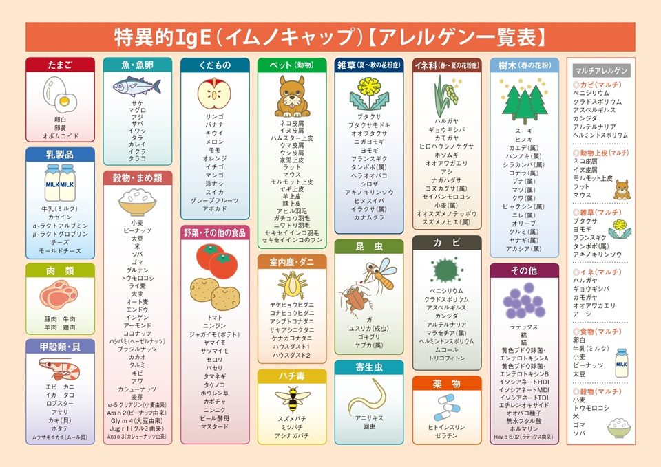 血液検査（特異的IgE測定）