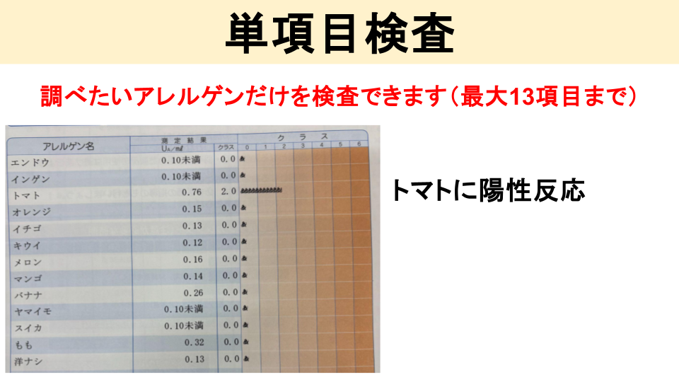 検査結果