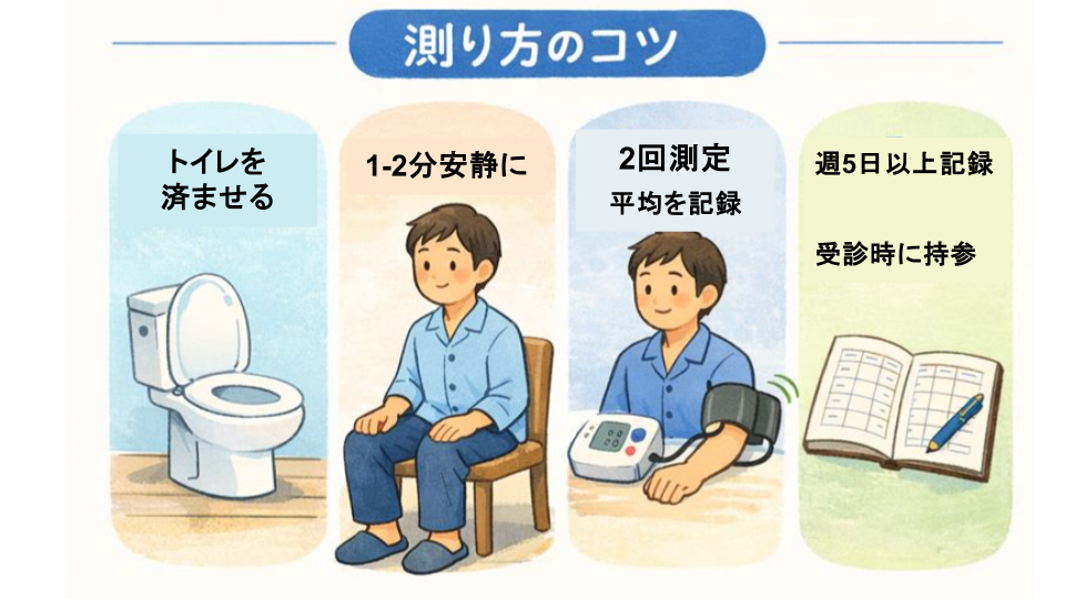 家庭血圧の正しい測り方