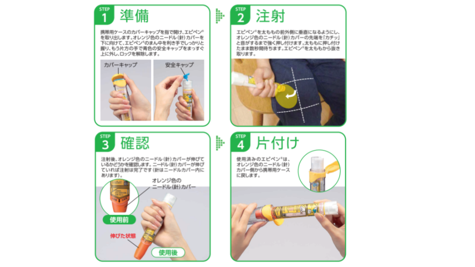 エピペンの使用方法